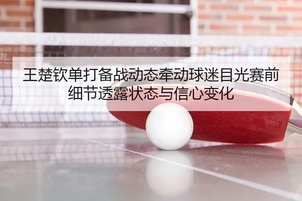王楚钦单打备战动态牵动球迷目光赛前细节透露状态与信心变化